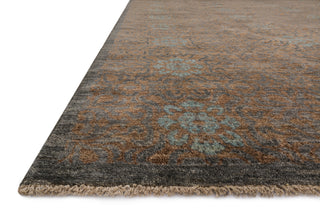 Loloi Essex EQ-02 Tobacco/Charcoal Area Rug Corner Feature