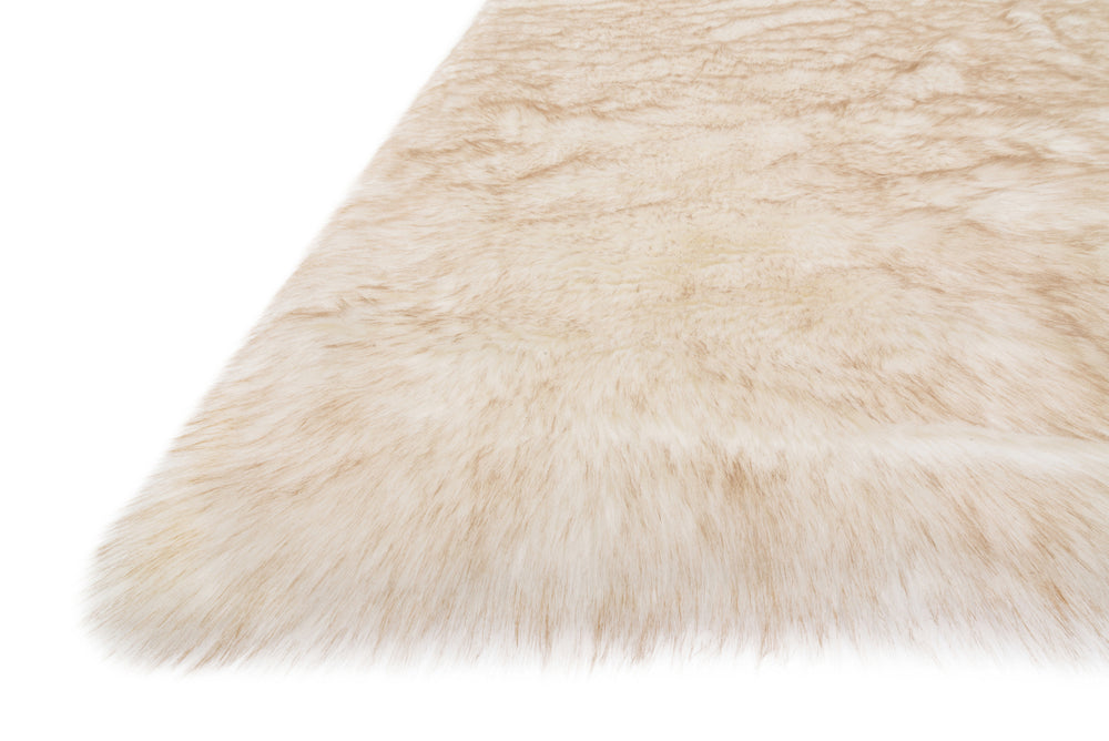 Loloi Finley FN-01 Ivory / Beige Area Rug Corner Feature