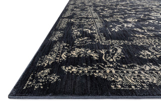Loloi Florence FO-01 Black / Ivory Area Rug Corner