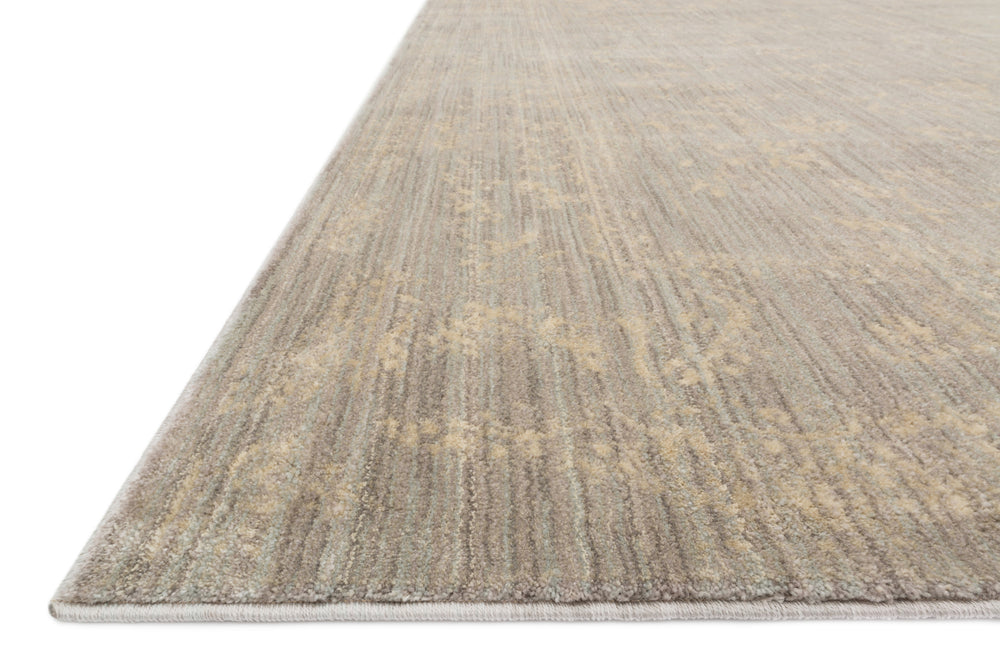 Loloi Florence FO-01 Stone / Ivory Area Rug Corner Feature