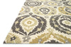 Loloi Francesca FC-26 Ivory / Graphite Area Rug Corner