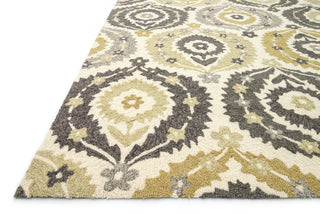 Loloi Francesca FC-26 Ivory / Graphite Area Rug Corner
