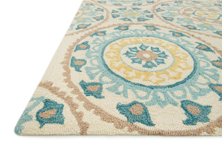 Loloi Francesca FC-38 Ivory / Beige Area Rug Corner Feature