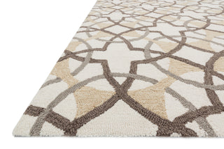 Loloi Francesca FC-42 Ivory / Brown Area Rug Corner