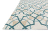Loloi Francesca FC-42 Ivory / Teal Area Rug Corner