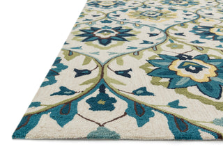 Loloi Francesca FC-45 Ivory / Blue Area Rug Corner