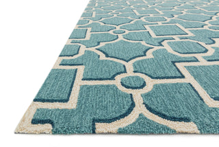 Loloi Francesca FC-48 Aqua / Beige Area Rug Corner