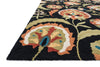 Loloi Francesca FC-52 Black / Multi Area Rug Corner