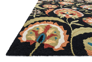 Loloi Francesca FC-52 Black / Multi Area Rug Corner