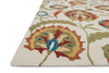 Loloi Francesca FC-52 Ivory / Spice Area Rug Corner