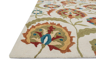 Loloi Francesca FC-52 Ivory / Spice Area Rug Corner
