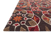 Loloi Francesca FC-55 Brown / Spice Area Rug Corner