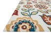 Loloi Francesca FC-56 Ivory / Multi Area Rug Corner