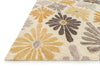 Loloi Gabriella GB-06 Ivory / Gold Area Rug Corner