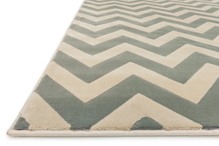 Loloi Goodwin GW-02 Ivory / Mist Area Rug Corner Feature