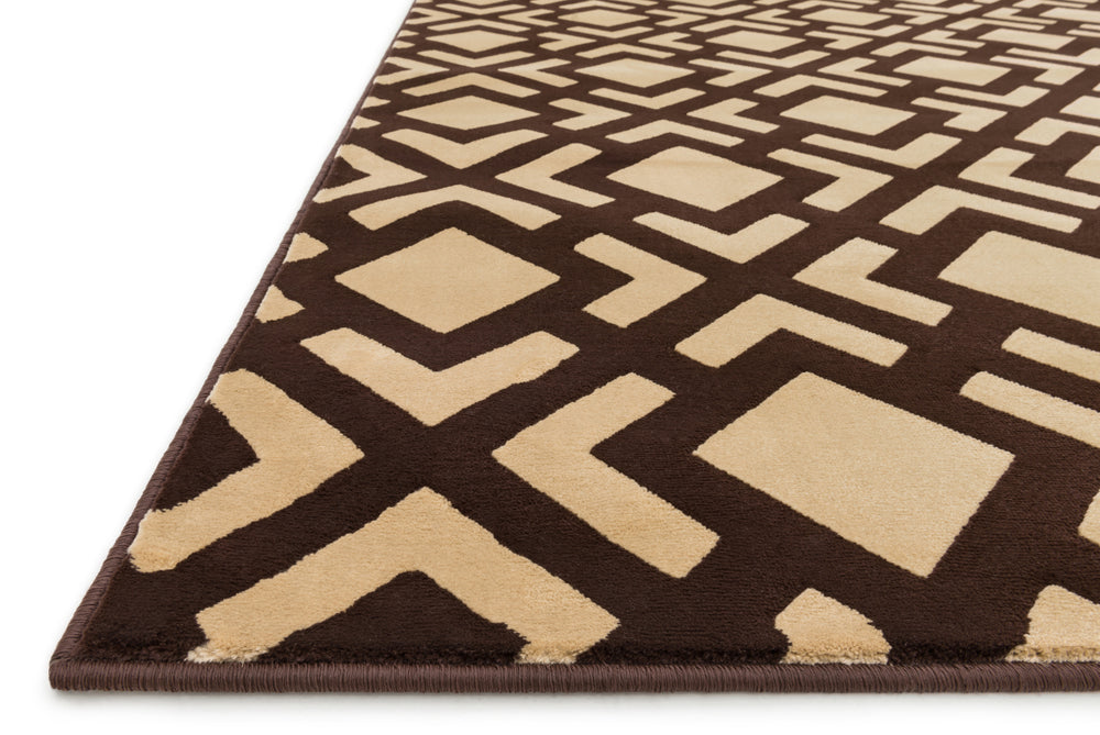 Loloi Goodwin GW-07 Beige / Brown Area Rug Corner Feature