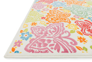 Loloi Gracie HGE03 Ivory / Multi Area Rug Corner