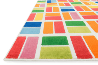 Loloi Gracie HGE04 Ivory / Multi Area Rug Corner