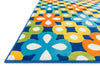 Loloi Gracie HGE05 Blue / Multi Area Rug Corner