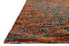 Loloi Izmir IZ-02 Spice / Charcoal Area Rug Corner