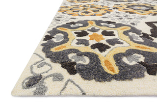Loloi Jade JD-01 Ivory / Gold Area Rug Corner