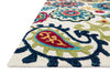 Loloi Jade JD-04 Ivory / Multi Area Rug Corner