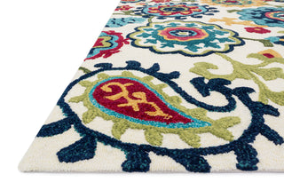 Loloi Jade JD-04 Ivory / Multi Area Rug Corner