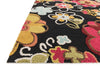 Loloi Juliana JL-07 Black / Multi Area Rug Corner