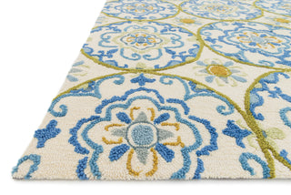 Loloi Juliana JL-30 Ivory / Blue Area Rug Corner