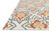 Loloi Juliana JL-35 Ivory / Rust Area Rug Corner