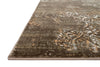 Loloi Kingston KT-02 Dk Taupe / Multi Area Rug Corner Feature