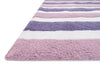 Loloi Lola Shag LL-01 Plum / Lilac Area Rug Corner Feature