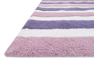 Loloi Lola Shag LL-01 Plum / Lilac Area Rug Corner Feature