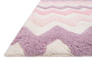 Loloi Lola Shag LL-03 Pink / Purple Area Rug Corner Feature