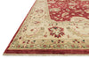Loloi Majestic MM-04 Red/Ivory Area Rug Corner