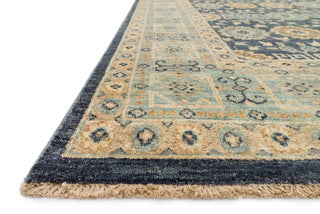 Loloi Majestic MM-10 Indigo / Light Blue Area Rug Corner Feature