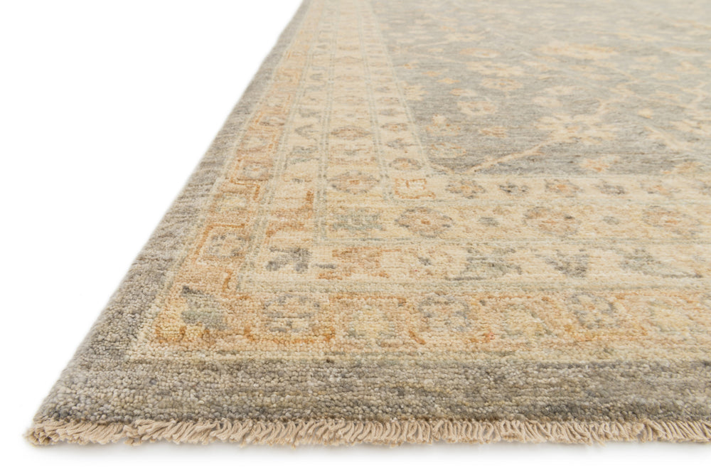 Loloi Majestic MM-11 Mist/Ivory Area Rug Corner Feature