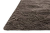 Loloi Mason Shag MH-01 Chocolate Area Rug Corner Feature