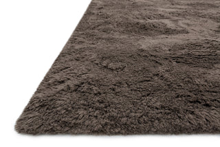 Loloi Mason Shag MH-01 Chocolate Area Rug Corner Feature