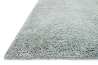 Loloi Mason Shag MH-01 Grey Mist Area Rug Corner Feature