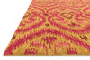 Loloi Milano ML-09 Gold / Berry Area Rug Corner