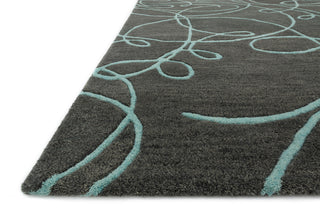 Loloi Nova NV-03 Grey / Mist Area Rug Corner Feature
