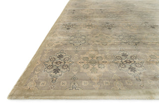 Loloi Nyla NY-09 Taupe / Gold Area Rug Corner Feature