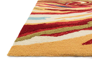 Loloi Olivia HOL04 Red / Multi Area Rug Corner
