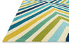 Loloi Palm Springs PM-01 Blue / Green Area Rug by Dann Foley Corner