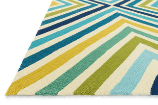 Loloi Palm Springs PM-01 Blue / Green Area Rug by Dann Foley Corner