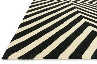 Loloi Palm Springs PM-01 Black / Ivory Area Rug by Dann Foley Corner
