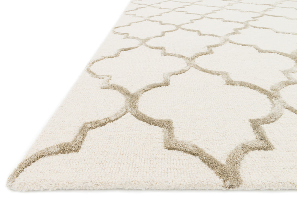 Loloi Panache PC-01 Ivory / Beige Area Rug Corner Feature