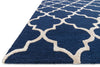 Loloi Panache PC-01 Navy / Silver Area Rug Corner Feature