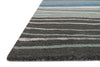 Loloi Panache PC-13 Grey / Blue Area Rug Corner Feature